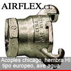 ACOPLES RAPIDOS CHICAGO, HEMBRA HI, TIPO EUROPEO, AIRE AGUA