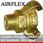 ACOPLES RAPIDOS CHICAGO, MACHO HE TIPO EUROPEO, AIRE AGUA