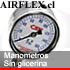 MANOMETRO SIN GLICERINA ESFERA 63MM CAJA PLASTICO CONEXION 04 npt